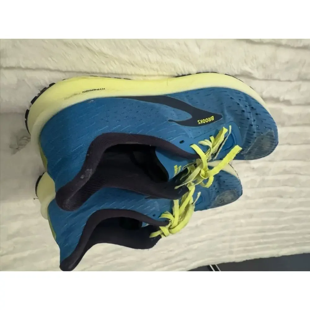 Brooks Hyperion Tempo Mens Running Shoes Yellow Navy Size 11 D 1103391D767